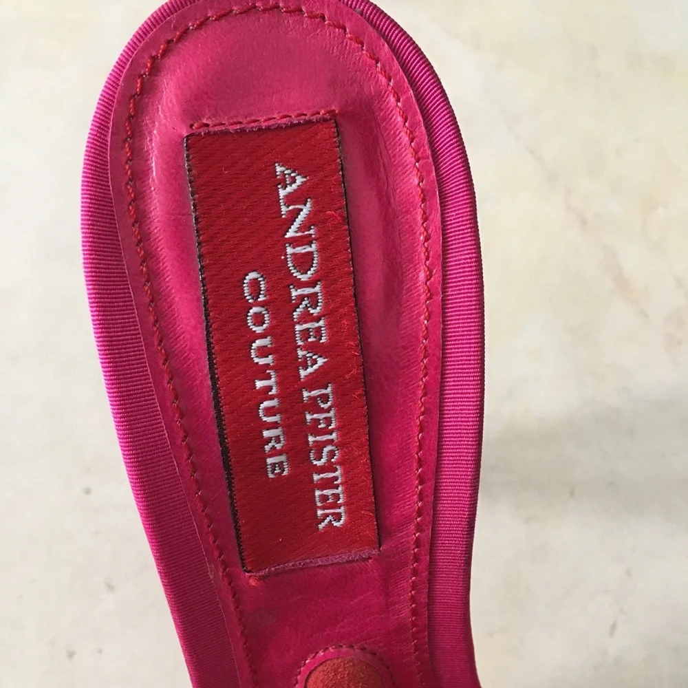 NWOT Vintage Andrea Pfister Couture Women's Mules/Heels - Picture 5 of 10